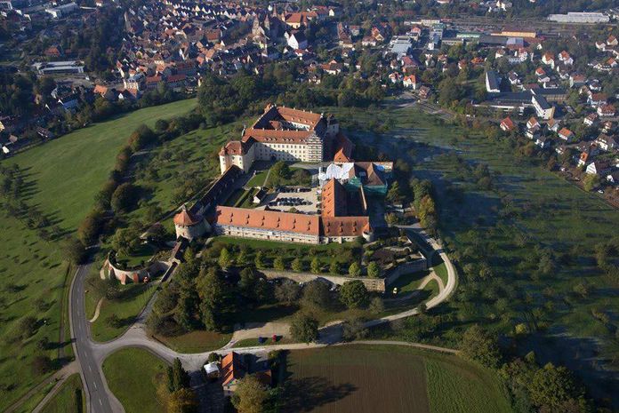 Château d'Ellwangen, Vue aérienne